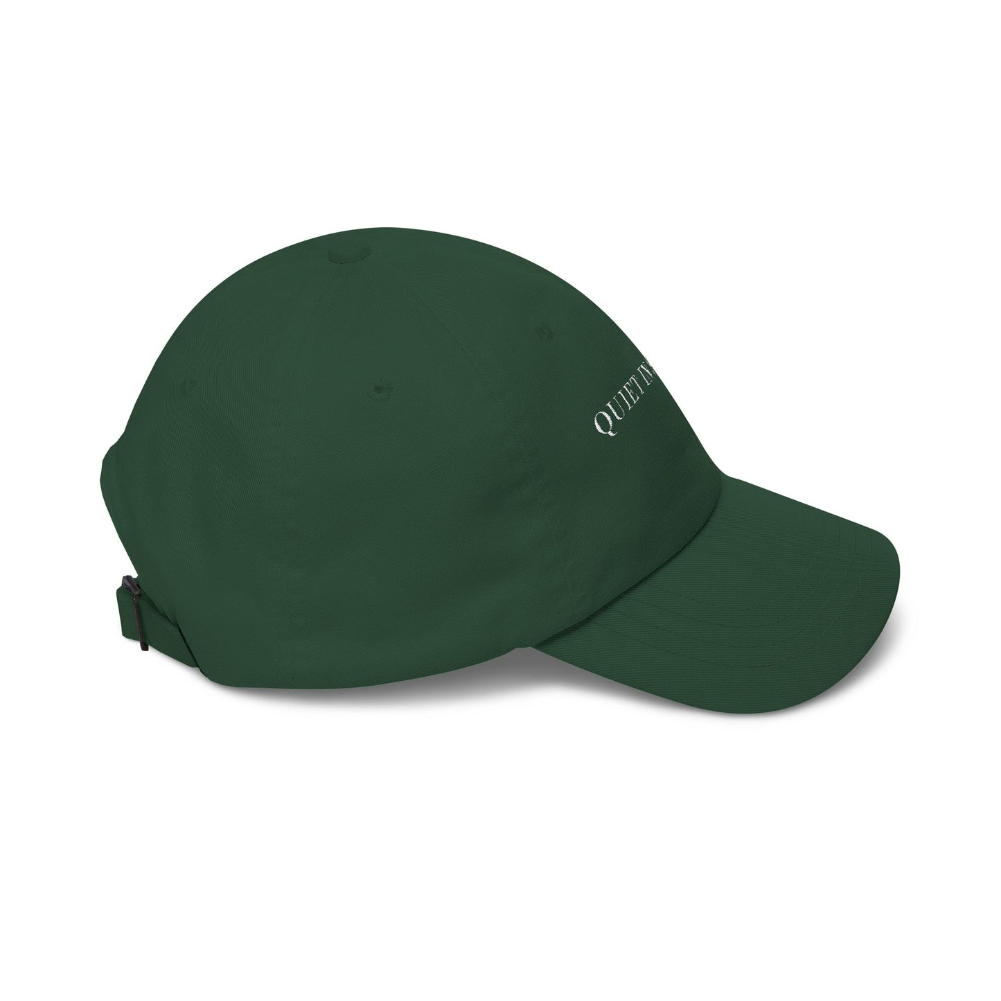 Embroidered 'Quiet in Session' Dad Cap — Relaxed Cotton Baseball Hat