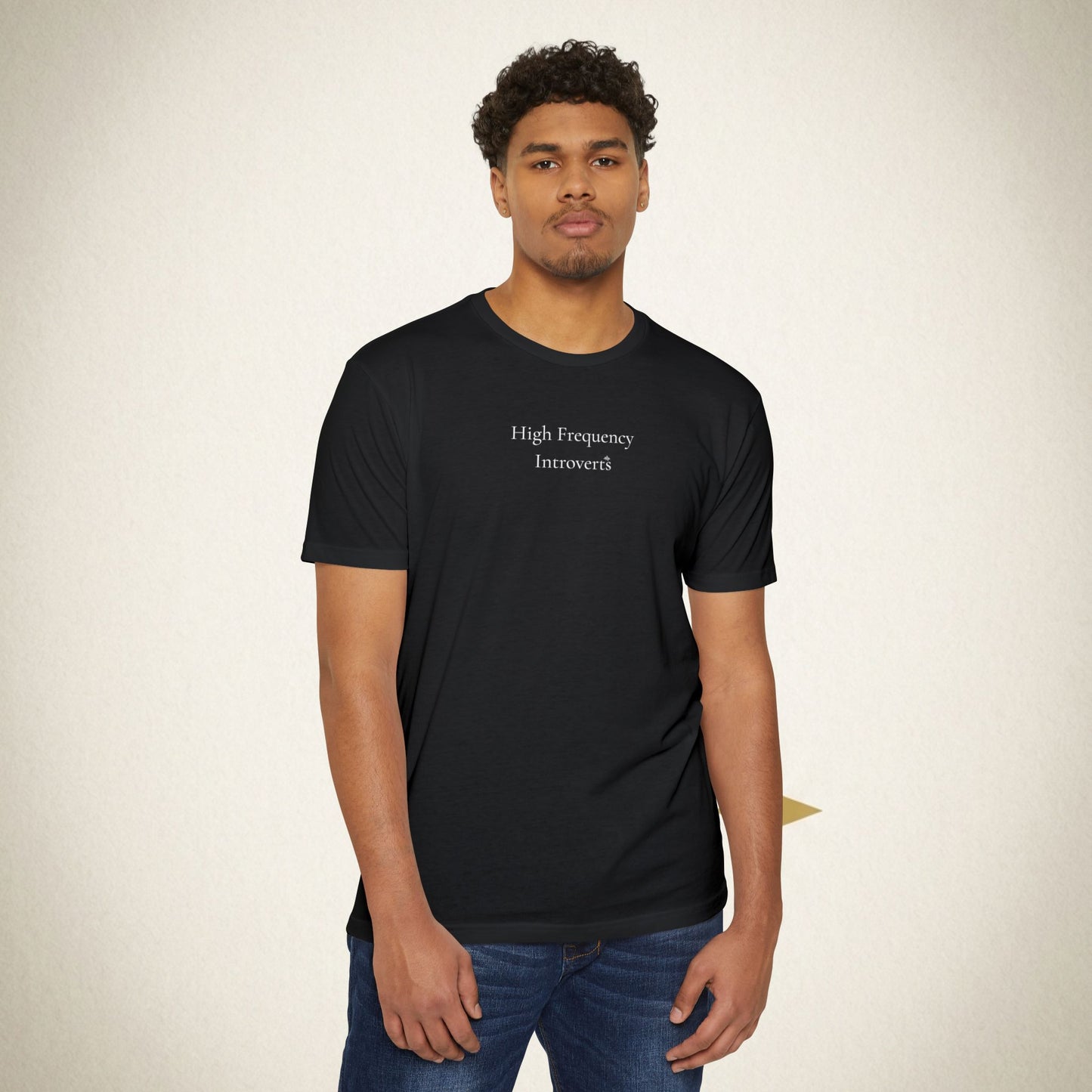 HFI Signature Wordmark Tee — Minimalist Introvert Shirt
