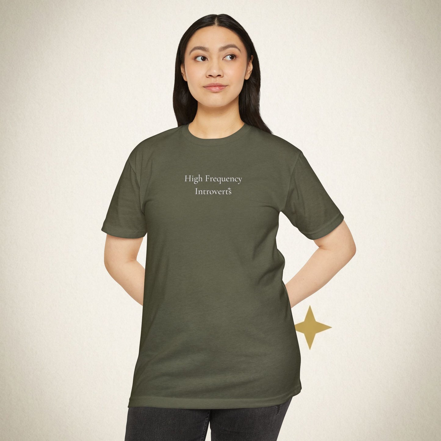 HFI Signature Wordmark Tee — Minimalist Introvert Shirt