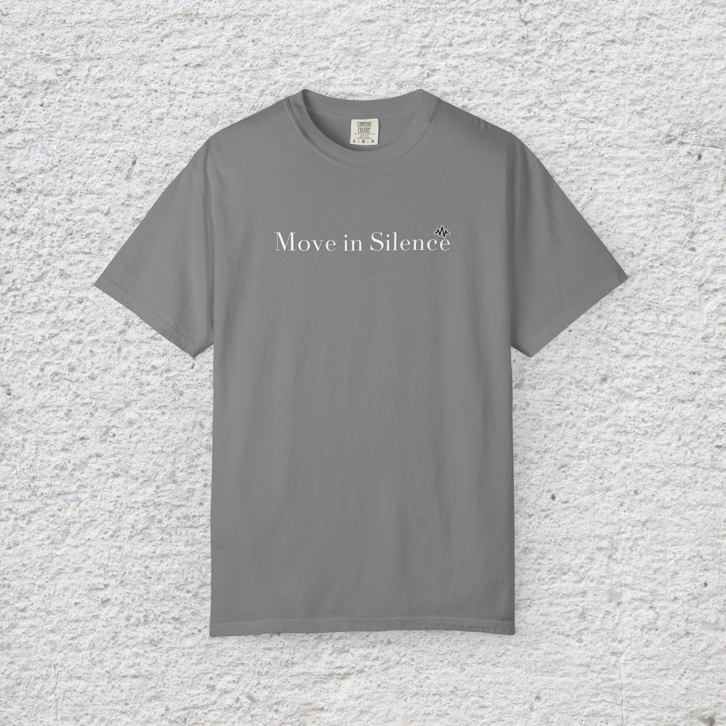 Move in Silence T-Shirt – Minimalist Motivational Graphic Tee