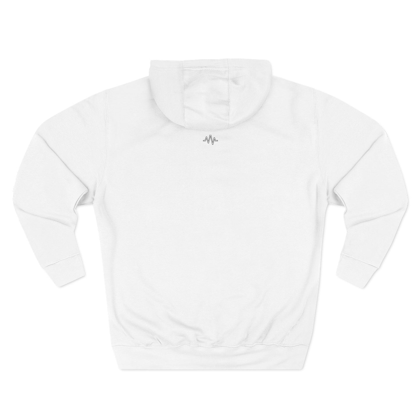 Quiet Girlie Minimalist Hoodie — Soft White Fleece Pullover