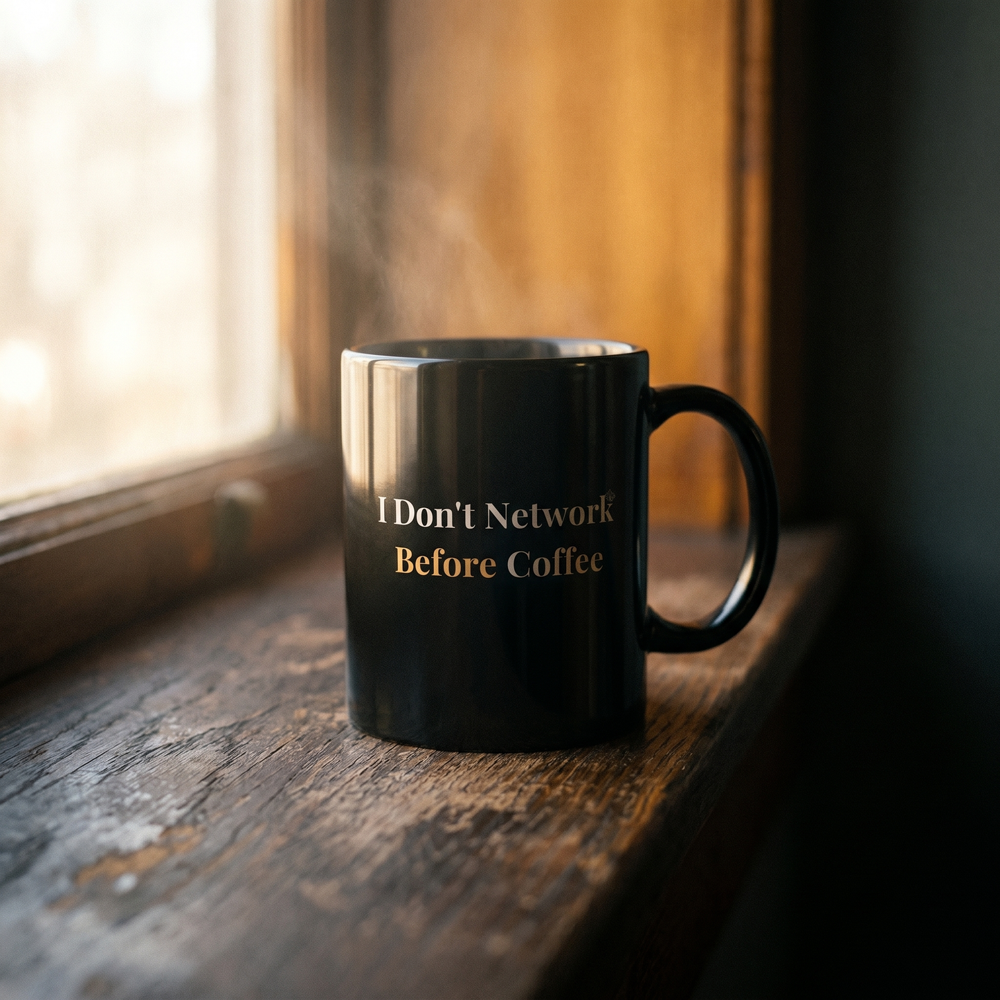 I Don't Network Before Coffee Mug — Funny  Introvert Work-from-Home Coffee Cup for Professionals