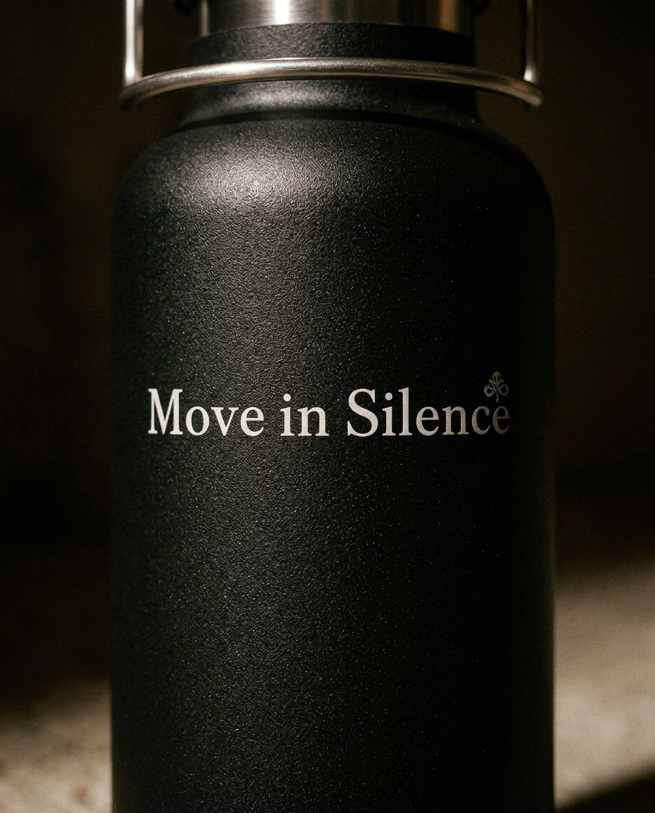 Move in Silence 22oz Vacuum Water Bottle — Insulated Copper Travel Flask