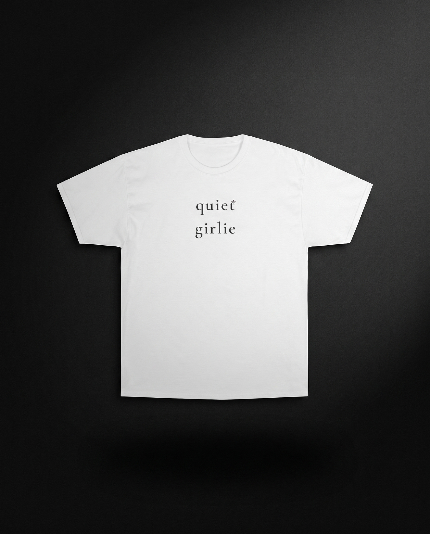 Quiet Girlie  — Minimalist Feminine Graphic Tee