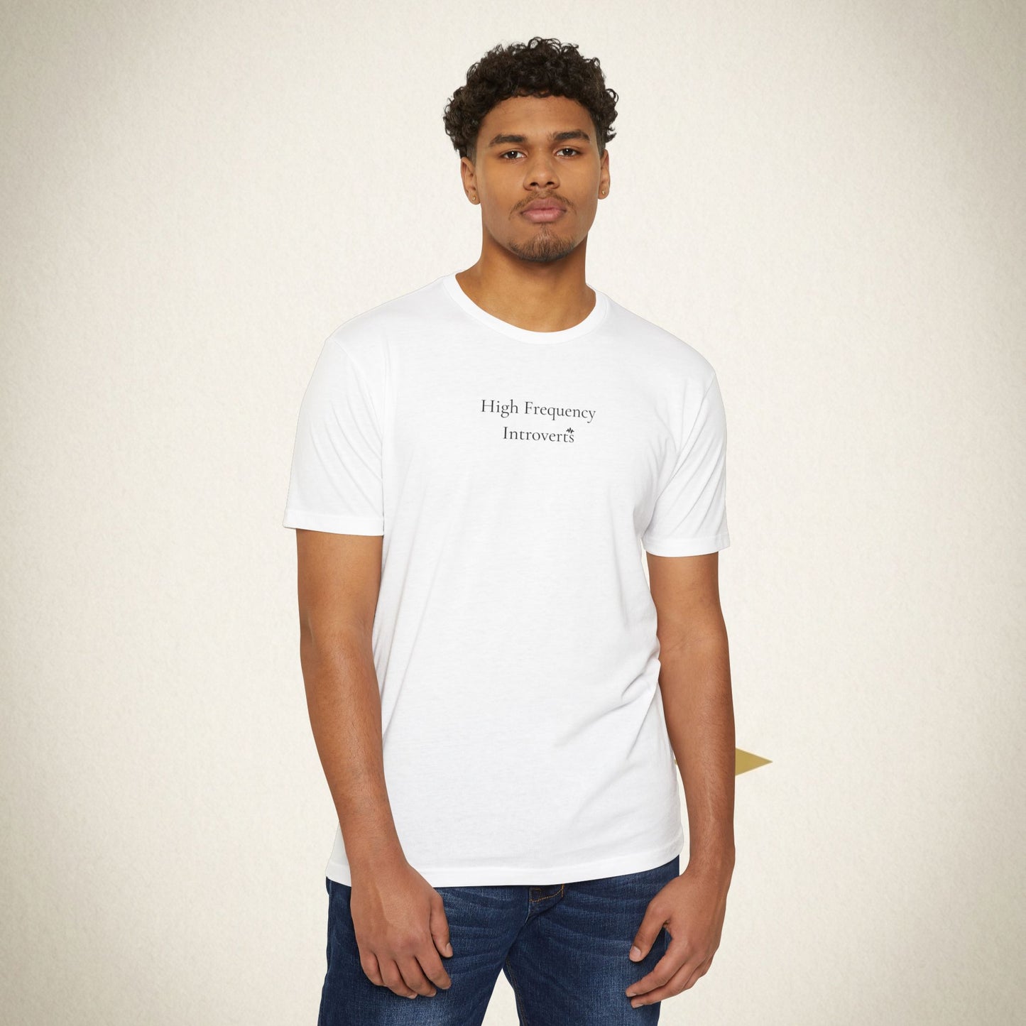 HFI Signature Wordmark Tee — Minimalist Introvert Shirt