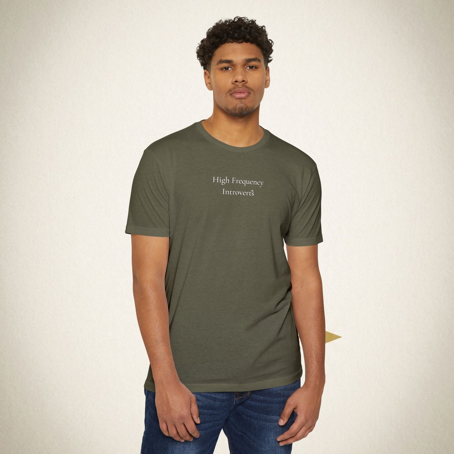 HFI Signature Wordmark Tee — Minimalist Introvert Shirt