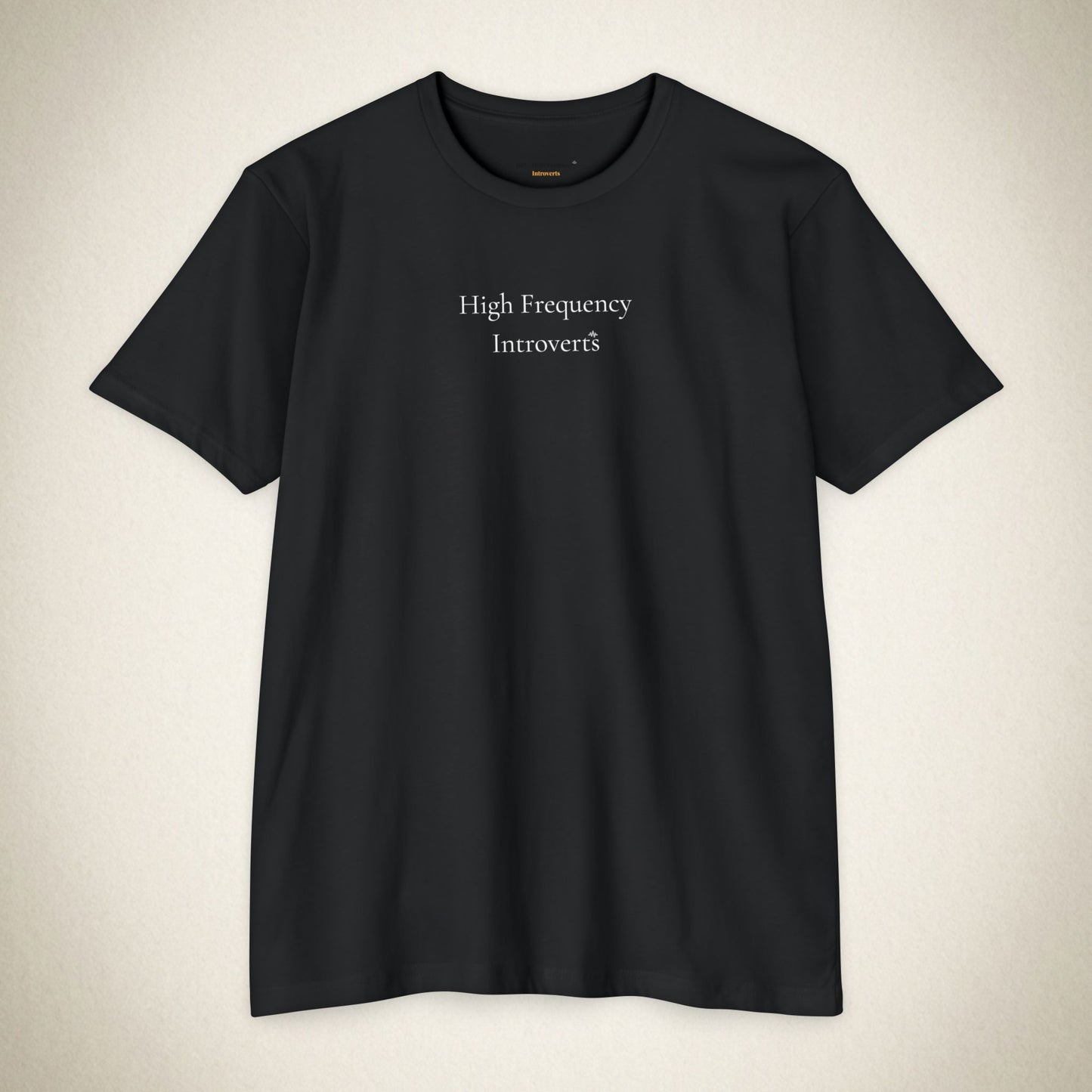 HFI Signature Wordmark Tee — Minimalist Introvert Shirt