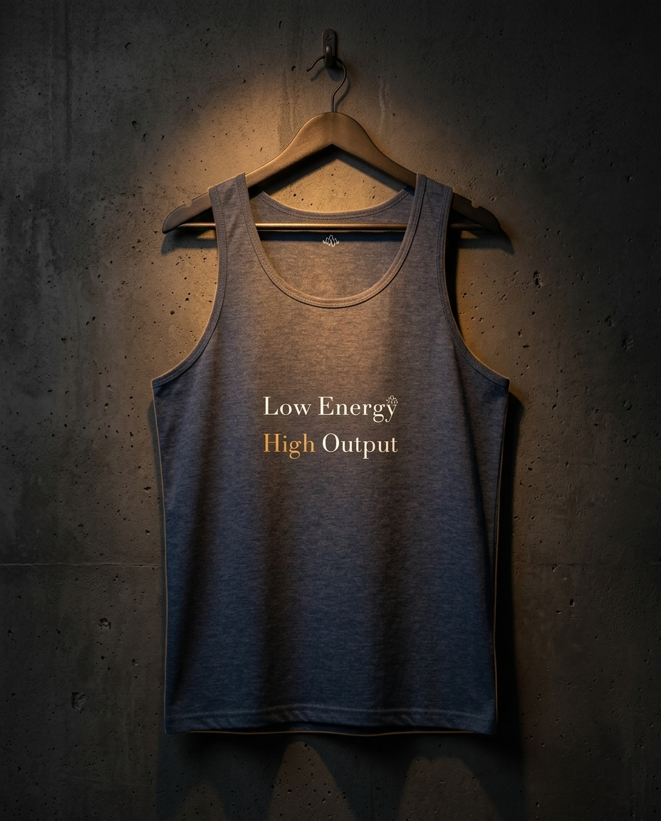 Premium Unisex Tank Top - Low Energy High Output Design | High Quality Apparel