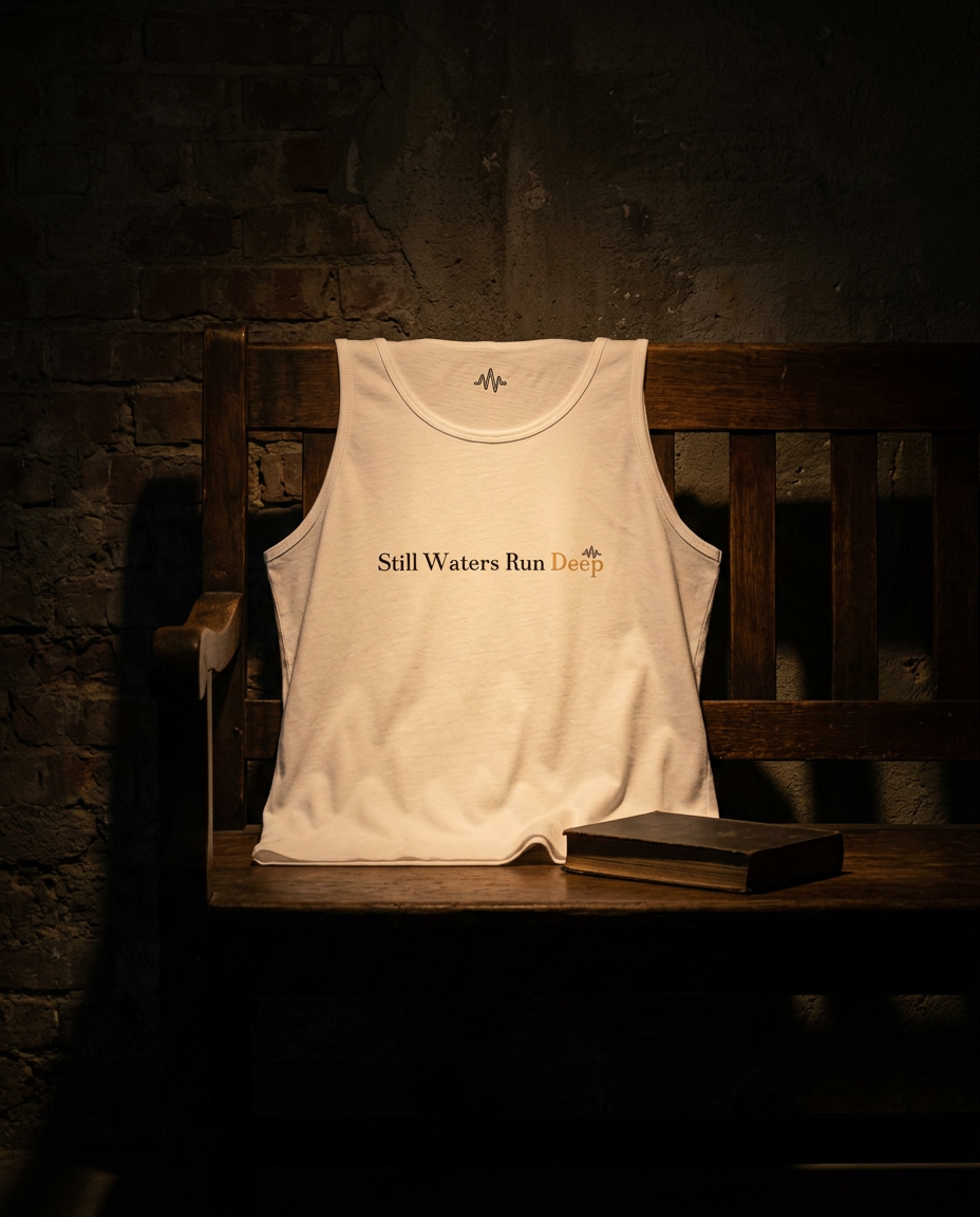 "Still Waters Run Deep" Premium Unisex Tank Top – High Quality & Thoughtful Design
