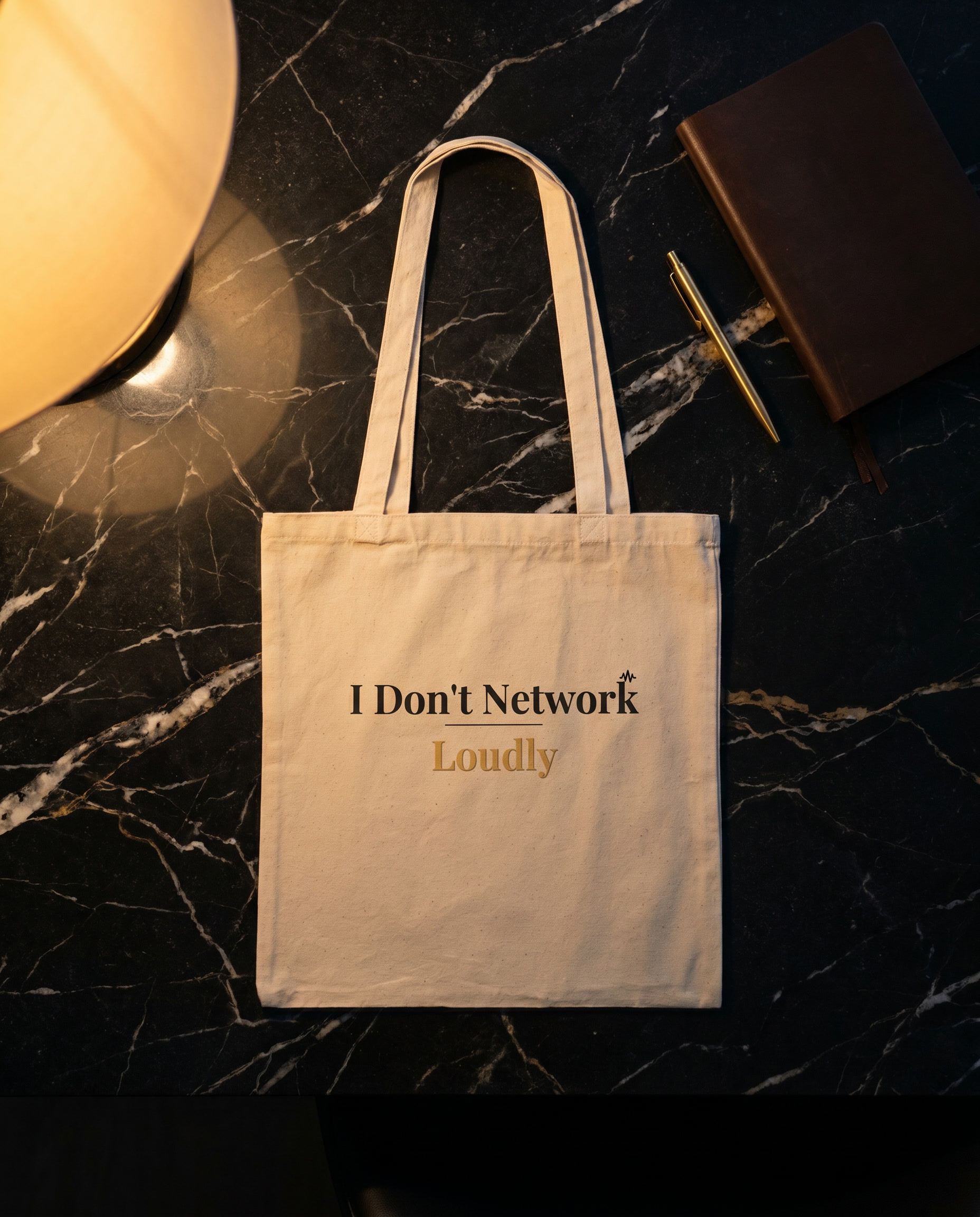 Calm is a Strategy tote bag — HFI canvas tote